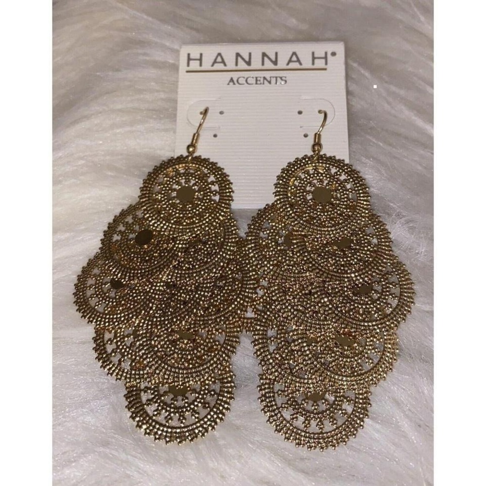 Dangly Gold Earrings By Hannah
